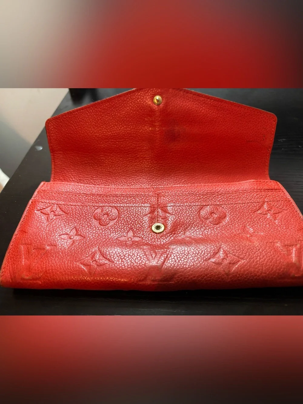 Authentic Louis Vuitton Monogram Empreinte Curieuse Long Wallet - Orient - Picture 6 of 10